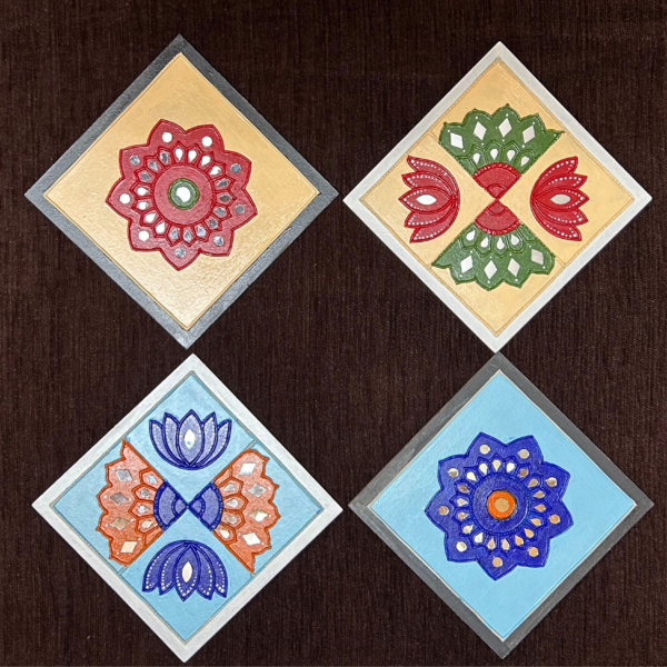 6 inch square Lippan Art, Combo Pack - Art by Anagha