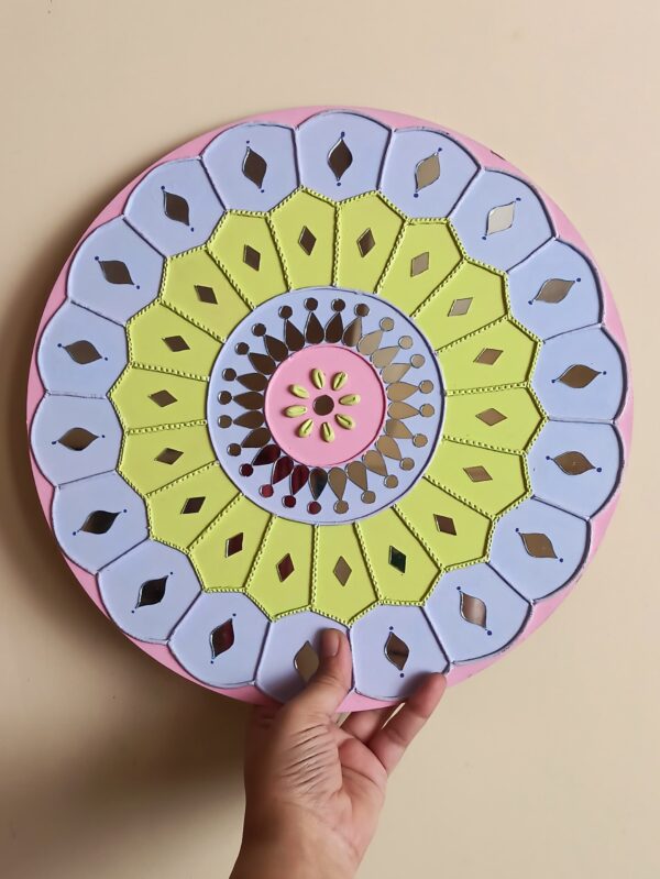 Pastel Color Lippan Art - Art by Anagha