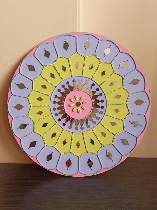 Pastel Color Lippan Art - Art By Anagha.