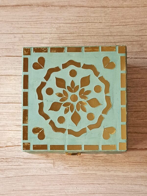 Mirror Mosaic Jewelry Box - 5 Inch