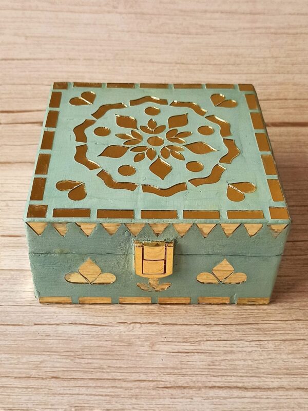 Mirror Mosaic Jewelry Box - 5 Inch