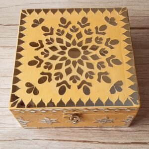 Mirror Mosaic Jewlery Box - 8 Inch - Art By Anagha