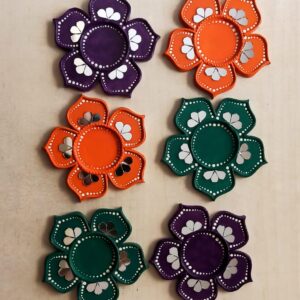 Tealight candle holders - Set of 6 - Art By Anagha