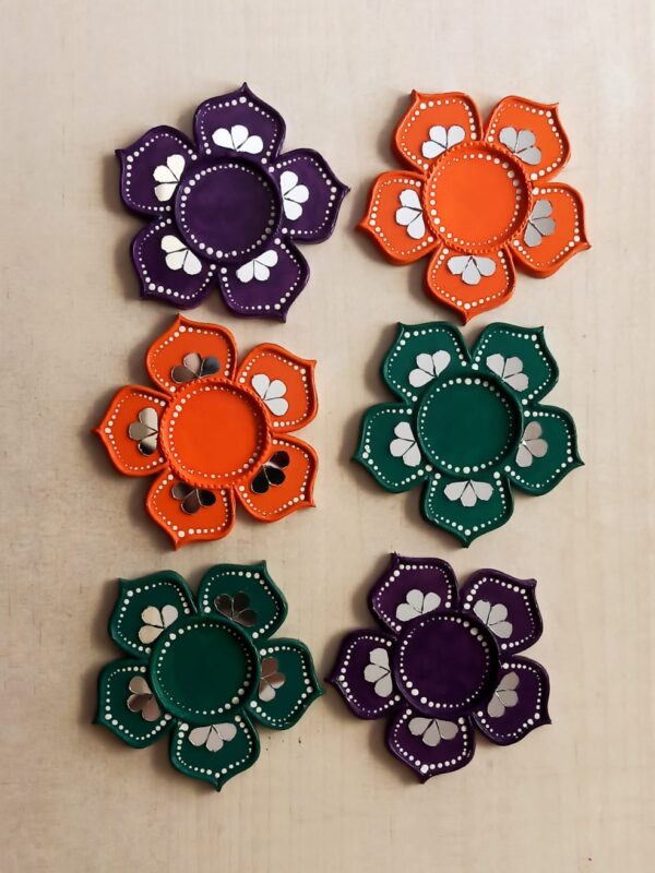 Tealight candle holders - Set of 6 - Art By Anagha