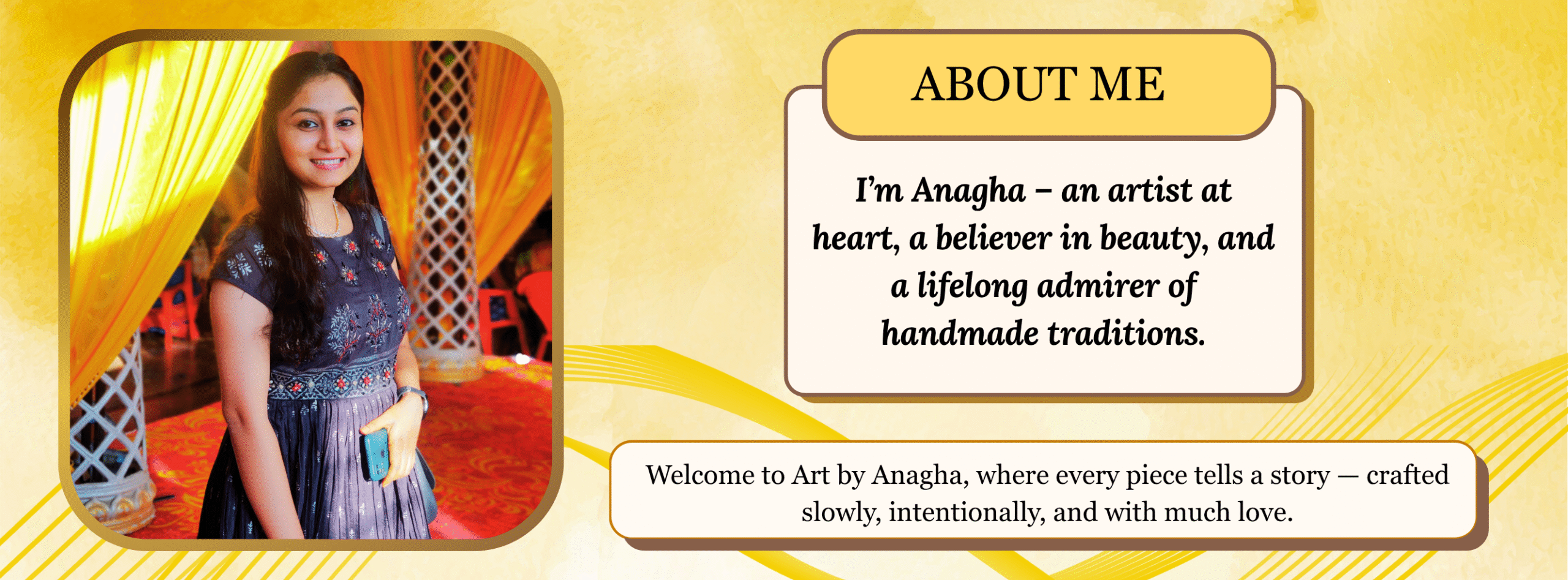 About Me - Hero Image - Art By Anagha.